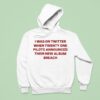 Twenty One Pilots I Was On Twitter When Announced Their New Album Breach Hoodie