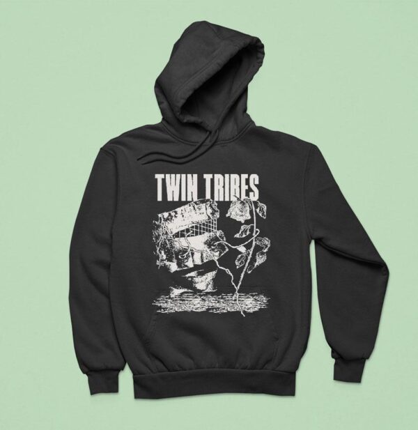 Twin Tribes Unraveled Rose Hoodie