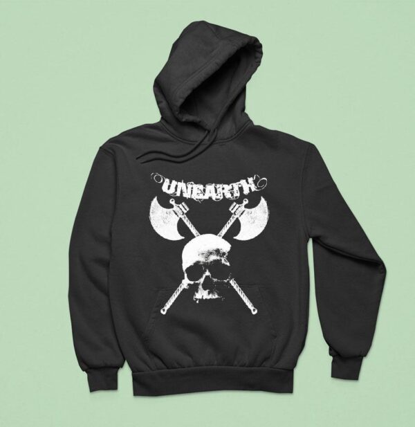 Unearth Incinerate The Tyrants Skull Axe Hoodie