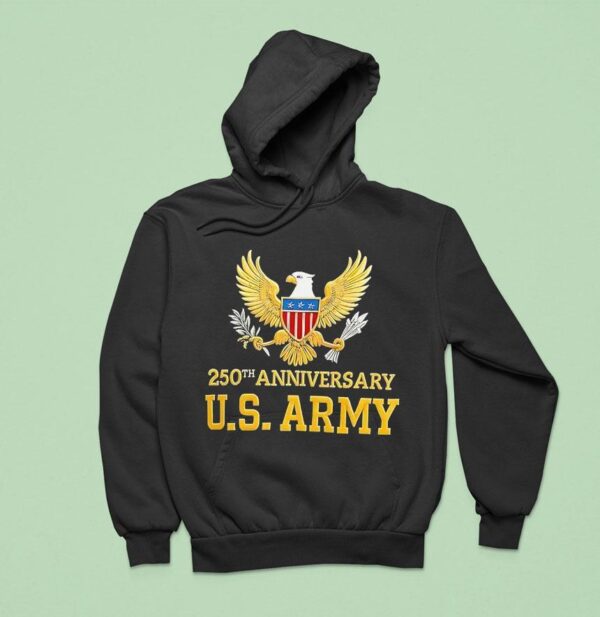 Us Army Th Anniversary Logo Hoodie