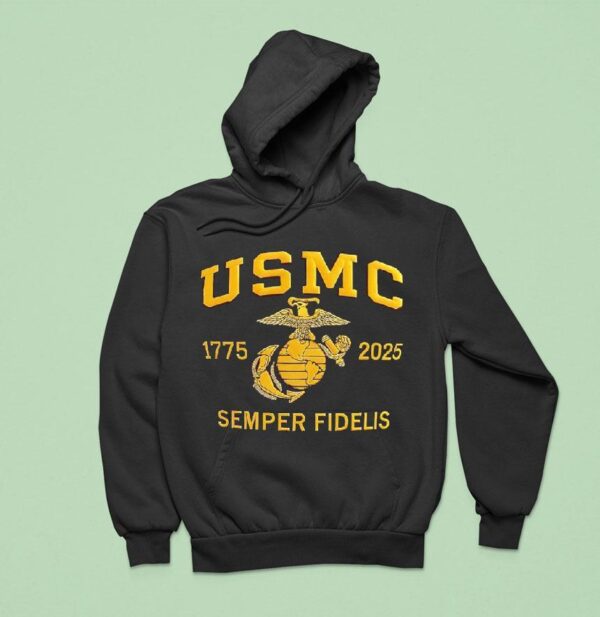 Usmc Th Anniversary Semper Fidelis Hoodie