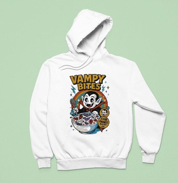 Vampy Bites Free Fangs Inside Hoodie