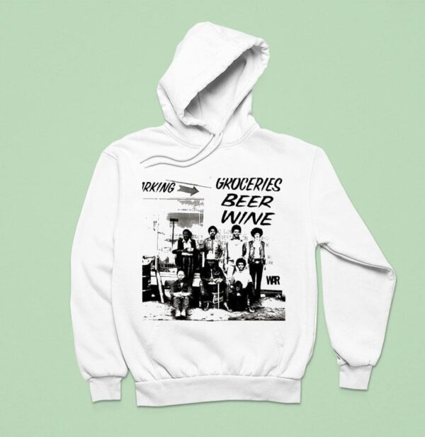 War All Day Music Groceries Beer Wine Hoodie