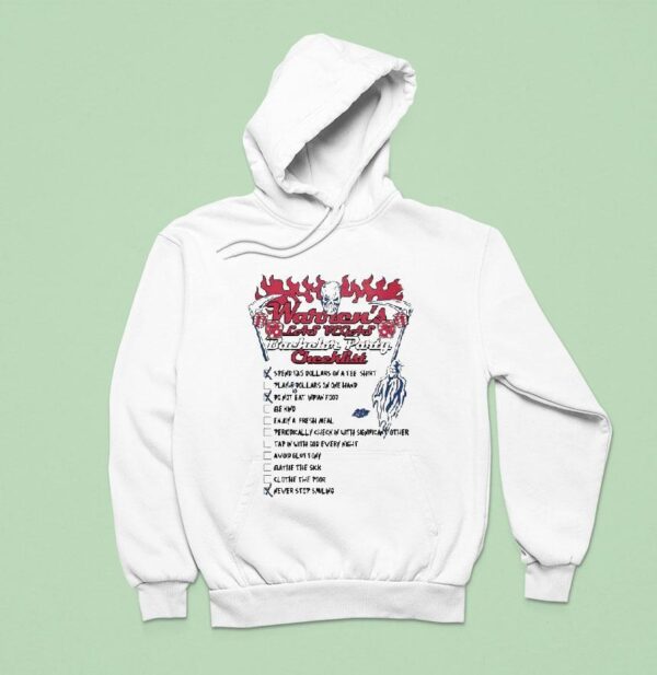 Warren Lotas Bachelor Party Bachelor Party Checklis Hoodie