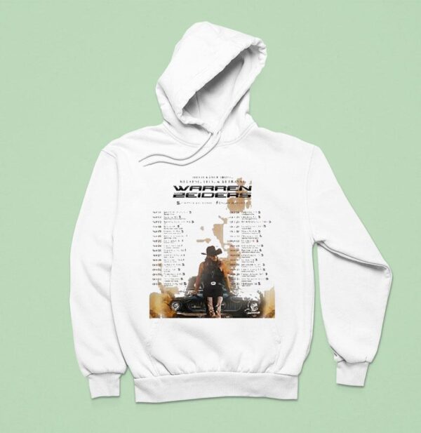 Warren Zeiders Live Show At Maverik Center In Salt Lake City Ut On September Cowboy Standing In Front Of Muscle Car Hoodie
