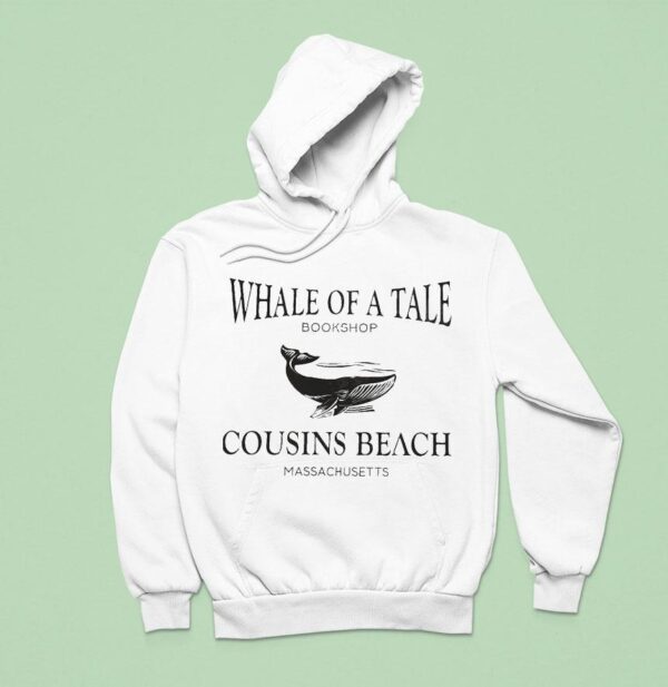 Whale Of A Tale Bookshop Cousins Beach Massachusetts Hoodie