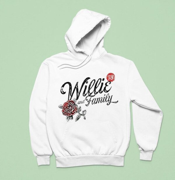 Willie Nelson Willie And Family Roses Hoodie