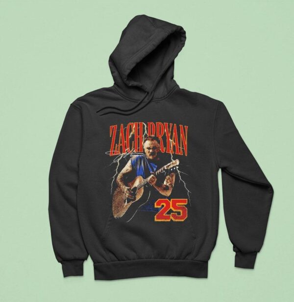 Zach Bryan Lightning Guitar Hoodie