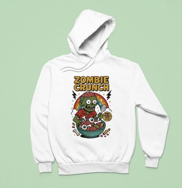 Zombie Crunch Free Eyeball Gum Inside Hoodie