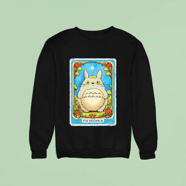 A Tarot Card Style Design Inspired By Totoro Sweatshirt