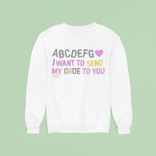 Abcdefg I Want To Send My Code To You Sweatshirt
