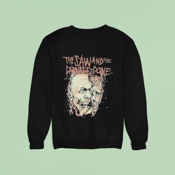 Aborted The Saw And The Carnage Done Heads Sweatshirt