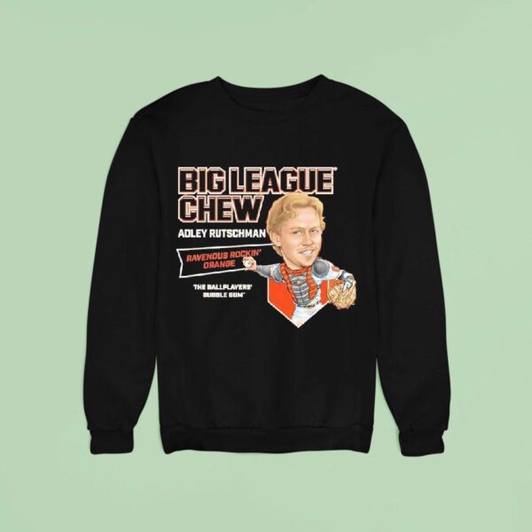 Adley Rutschman Baltimore Orioles Big League Chew Ravenous Rockin Orange The Ballplayers Bubble Gum Sweatshirt