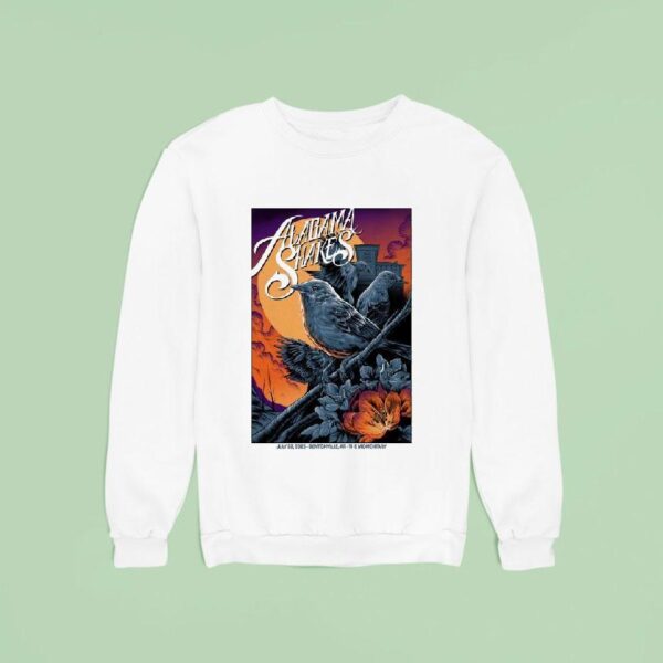 Alabama Shakes July The Momentary In Bentonville Ar Birds Sweatshirt