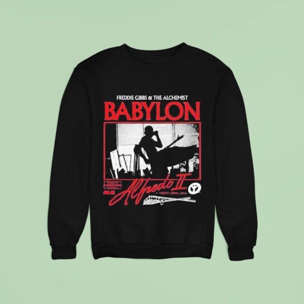 Alfredo Ii Babylon By Freddie Gibbs X The Alchemist Tokyo Crime Saga Aesthetic Sweatshirt