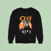 Alice Cooper Wearing Ozzy Osbourne Patient No Wings Sweatshirt