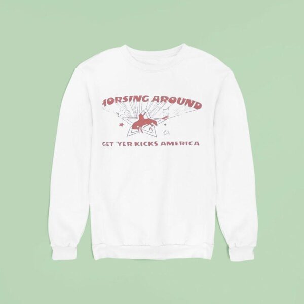 Americana Sydney Sweeney Horsing Around Sweatshirt