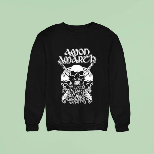 Amon Amarth Beard Skull Sweatshirt