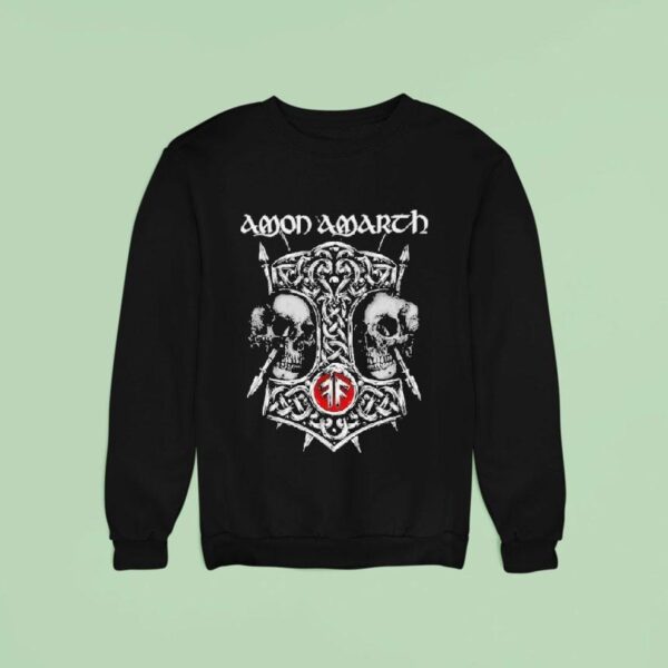 Amon Amarth The Great Heathen Summer Tour Skull Sweatshirt