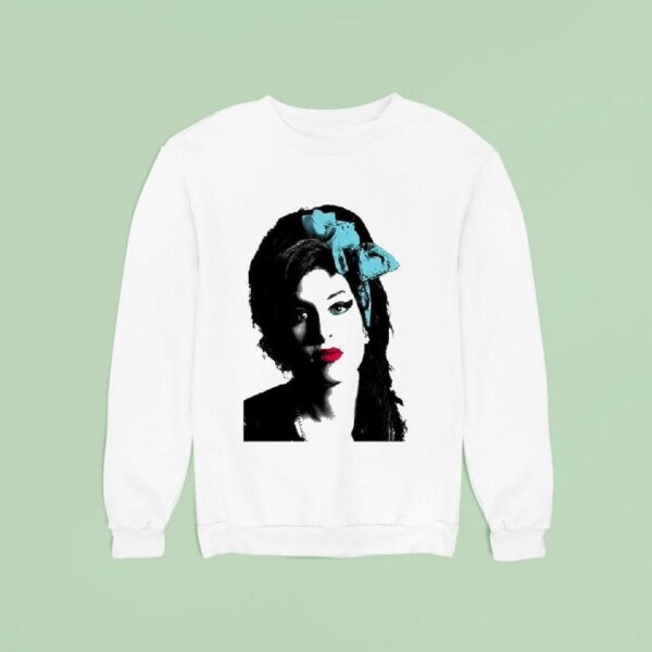 Amy Winehouse Portrait Photo Sweatshirt