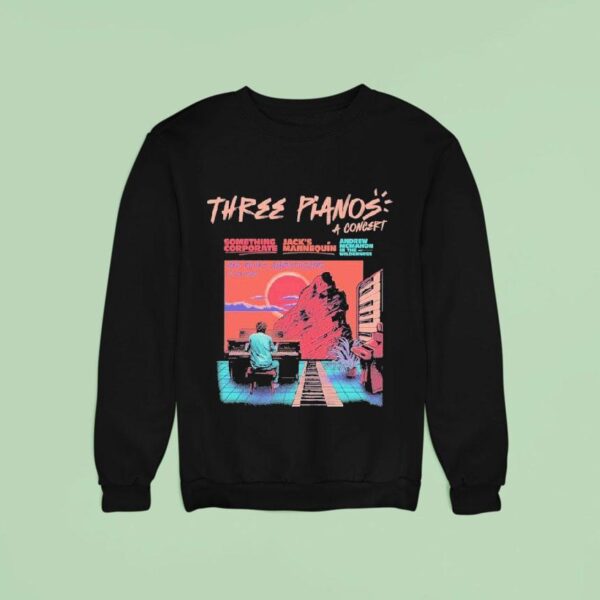 Andrew Mcmahon In The Wilderness Something Corporate Jack S Mannequin Three Piano A Concert Red Rocks Event Sweatshirt