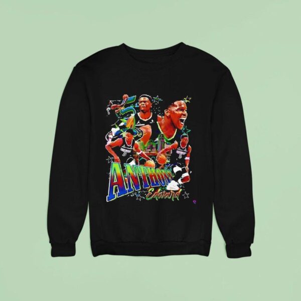 Anthony Edwards Minnesota Timberwolves Number Basketball Sweatshirt