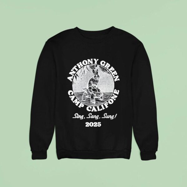 Anthony Green Camp Califone Sing Sang Sung Bunny Turtle Sweatshirt