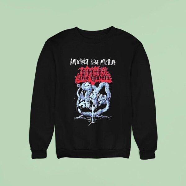 Antichrist Siege Machine Europe Tour Dates Storming The Temple Metal Sweatshirt