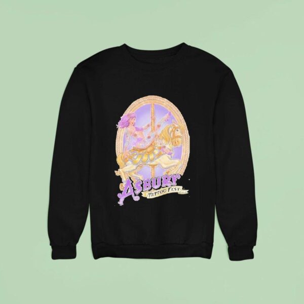 Asbury Tattoo Fest Girl Horse Sweatshirt