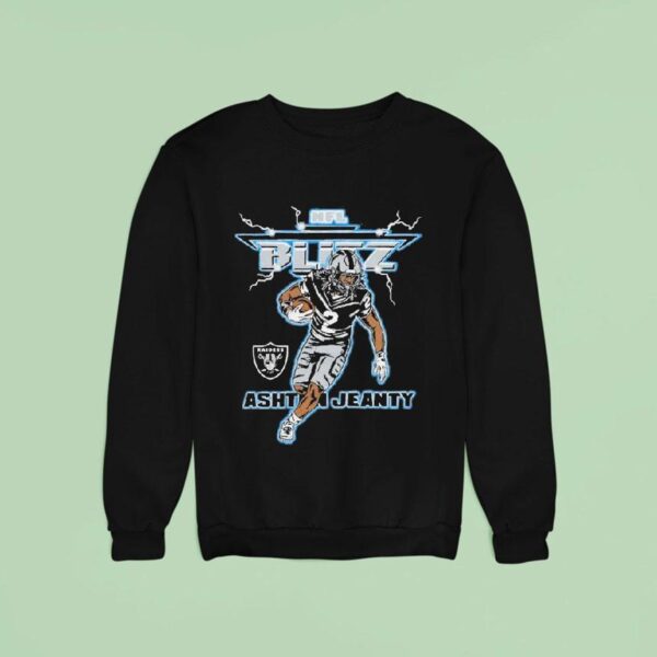 Ashton Jeanty Nfl Blitz Las Vegas Raiders Sweatshirt