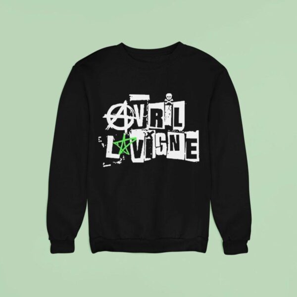 Avril Lavigne Greatest Hits Tour Sker Star Sweatshirt