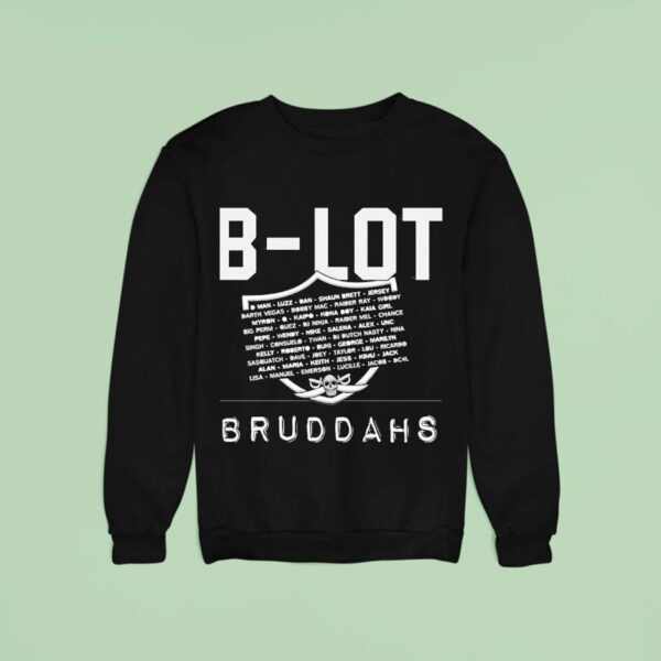 B Lot Bruddahs Las Vegas Raiders Logo Sweatshirt