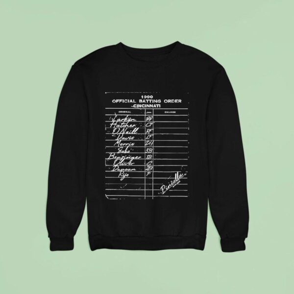 Batting Order Cincinnati Reds Sweatshirt