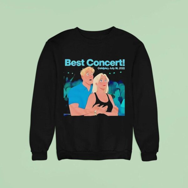 Best Concert Coldplay Kiss Cam Concert Meme Sweatshirt
