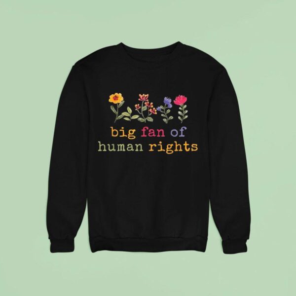 Big Fan Of Human Rights Protes Sweatshirt