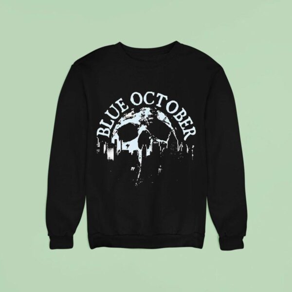 Blue October Skull Skyline Spring Tour Sweatshirt