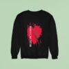 Blue October Splatter Hear Sweatshirt