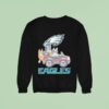 Bluey Characters Driving Philadelphia Eagles Logo Sweatshirt