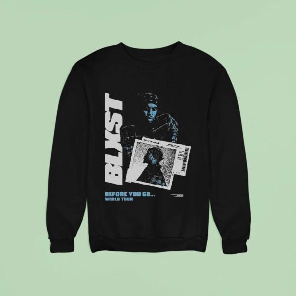 Blxst Before You Go World Tour Boarding Pass Sweatshirt