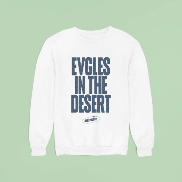 Blxst Evgles In The Desert Evgles Desert Denim Sweatshirt