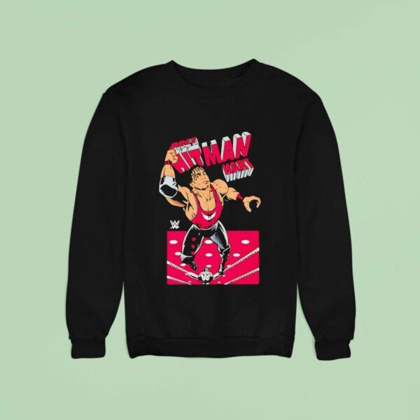 Bret Hart Hitman Wwe Cartoon Sweatshirt
