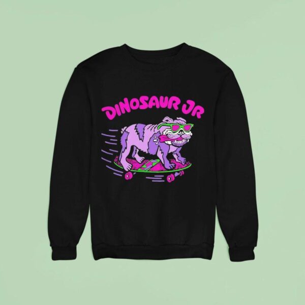 Bulldog Skateboarding Dinosaur Jr Sweatshirt