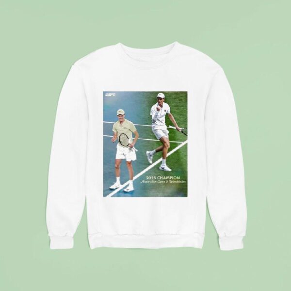Carlos Alcaraz Australian Open And Wimbledon Jannik Sinner Defeats Defending Wimbledon Champion Sweatshirt