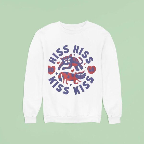 Cat Hiss Hiss Kiss Kiss Sweatshirt