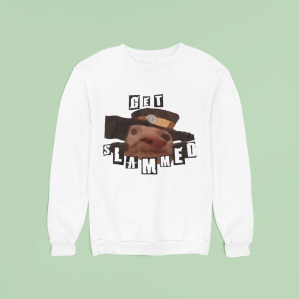 Cat Meme Get Slammed Sweatshirt