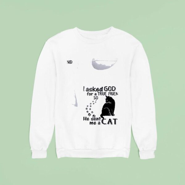 Cats I Asked God For A True Friend So He Sent Me A Ca Sweatshirt
