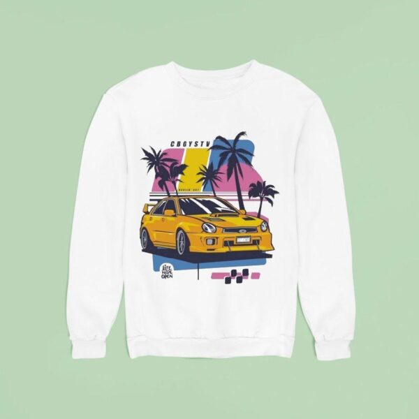 Cboystv Life Wide Open Subaru Beach Buggin Ou Sweatshirt