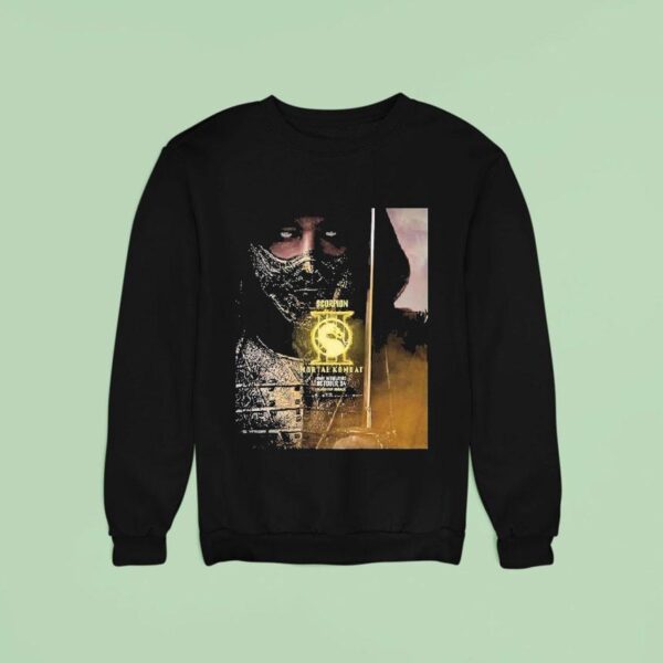 Character For Mortal Kombat Hiroyuki Sanada As Scorpion Only In Theaters October Sweatshirt