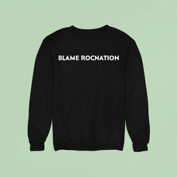 Charlamagne Tha God Wearing Blame Rocnation Sweatshirt