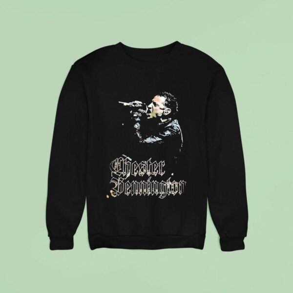 Chester Bennington American Singer Portrai Sweatshirt